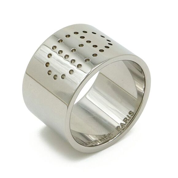 Hermes Metal Scarf Ring Silver - Picture 1 of 6